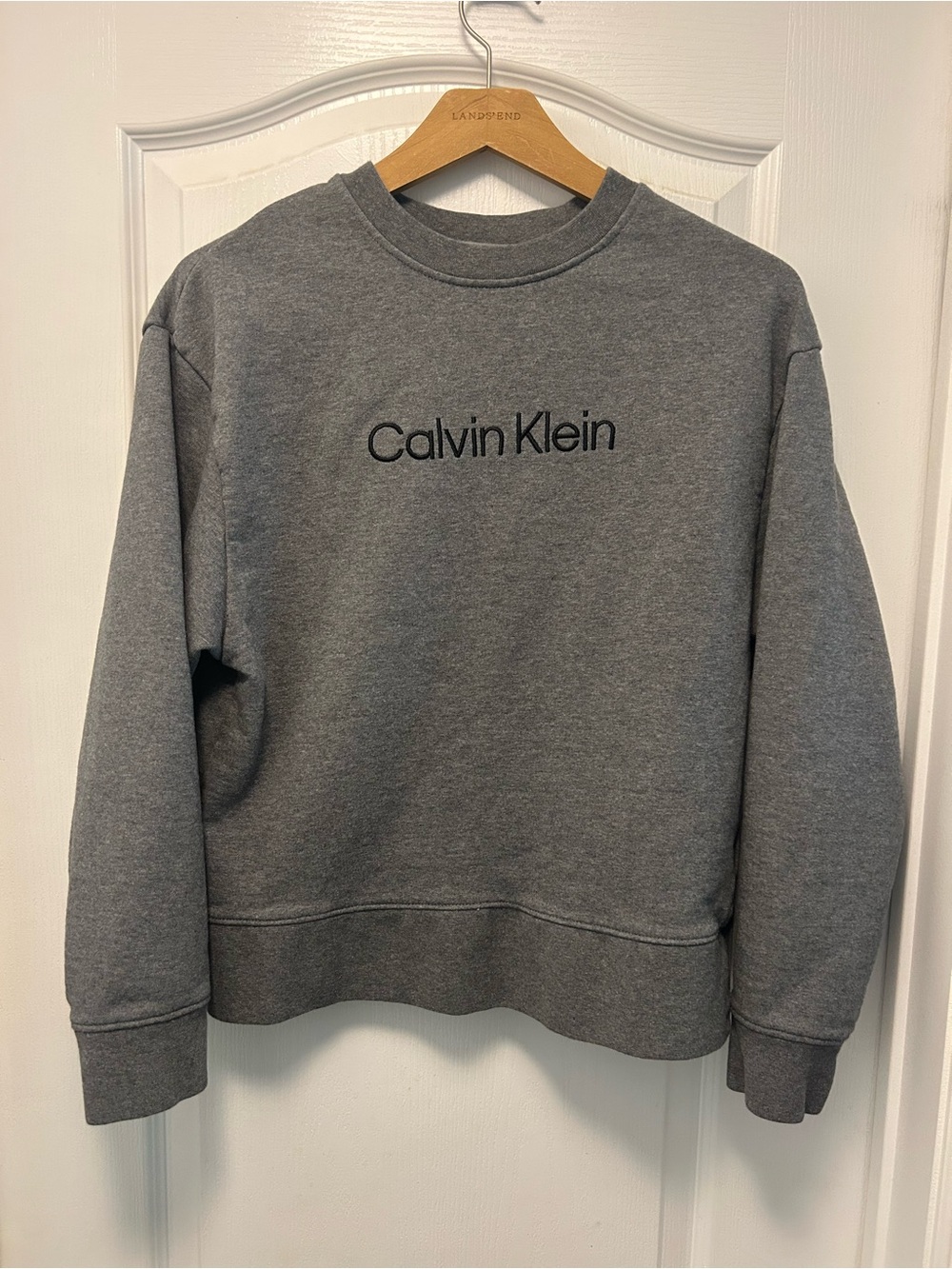 Calvin Klein Gray Logo Crewneck Sweatshirt